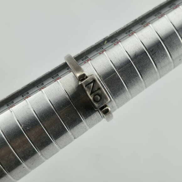 Yes No Maybe Ring 925 Sterling Silver Decision maker Dice Fun Spinner SIZE 8.5 - Picture 5 of 11